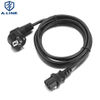 Standard European 10a 3 pinos Extensão cabo de alimentação com conector C13