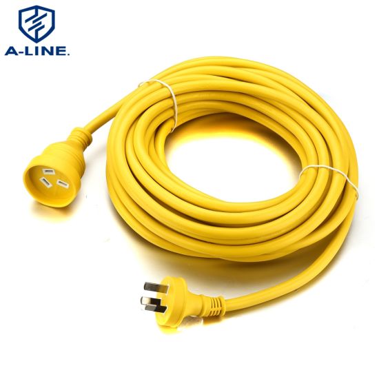 H07VV-F 1,5mm2 Austrália Mains Plug to Free End Power Cords Cabo de extensão elétrica