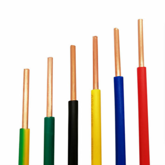 VDE durável e seguro aprovado por 450/750V PVC Fio elétrico isolado