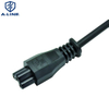 Cabo de extensão de potência AC de 3 pinos europeus com conector C5
