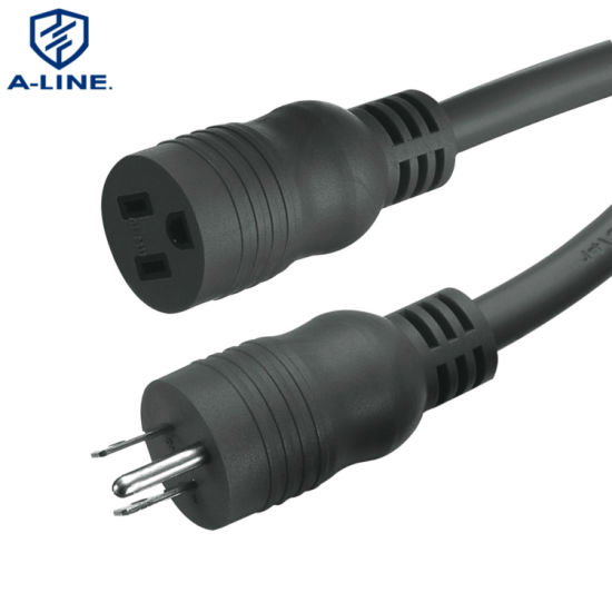 16awg 20m Us Outdoor 3 Pin Power Extension Cord