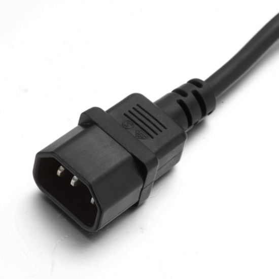 VDE aprovado pelo PVC isolado 10A C13 C14 Conector Cabo de alimentação