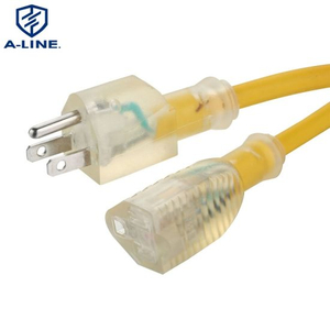  Fabricação Profissional Indoada transparente para fortes 3 pinos CANTO DE EXTENSÃO DE POWER 16A 125V