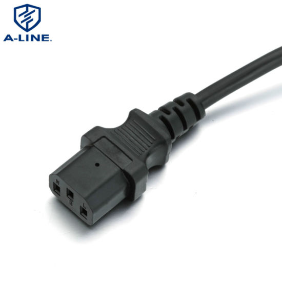 VDE aprovou o cabo de alimentação UK de 3 pinos com conector C13