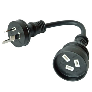 Normalmente 10A H05VV-F 3*1mm2 Leads de extensão australiana com certificação SAA
