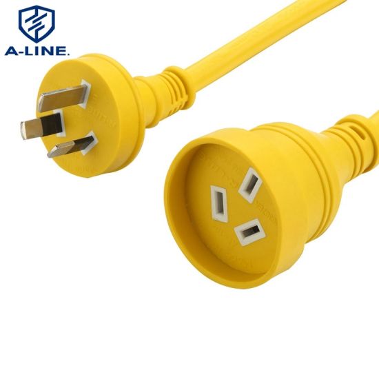 15A 250V Australian Three Pins Extensão pesada Cordh07VV-F 3*1,5mm2 com certificação SAA 