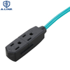 10ft US 3 pontos de extensão Cordão NEMA 5-15p Cabo de alimentação feminina usado na América Mercado/American Extension Cord