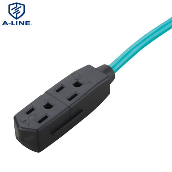 10ft US 3 pontos de extensão Cordão NEMA 5-15p Cabo de alimentação feminina usado na América Mercado/American Extension Cord