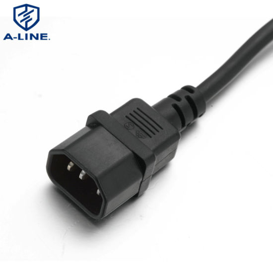 VDE aprovado pelo PVC isolado 10A C13 C14 Conector Cabo de alimentação
