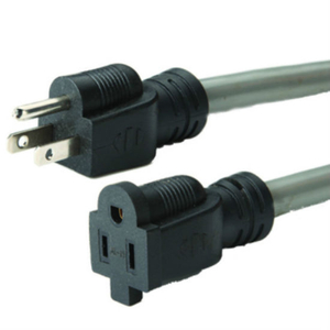  27 ft 16/3 SJTW Cord Round 3 plugue plugue de 120V Fio de extensão para serviço pesado externo de 120V