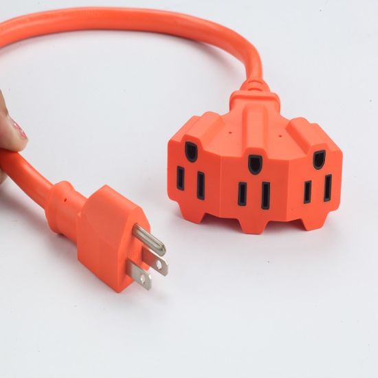 15m Standard US 3-Outlet 13A 125V CAB CANTO DE EXTENSÃO DE POWER