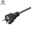 Ângulo reto europeu de 3 pinos CA com conector C13