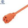North America Standard UL listado 10 pés 16/3 13A/125V Cordão de extensão para serviço pesado externo interior