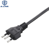 Brasil 10A 250V Dois pinos CA Power Cord Factory