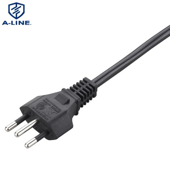 Brasil 10A 250V Dois pinos CA Power Cord Factory