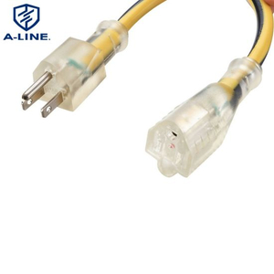 16WG 20m Cordão de extensão transparente ao ar livre de 20m 