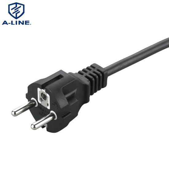 VDE aprovou 3 pinos com cabo de alimentação reto com conector C5