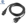 Ângulo reto europeu de 3 pinos CA com conector C13