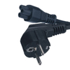 Cabo de extensão de potência AC de 3 pinos europeus com conector C5