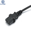Ângulo reto europeu de 3 pinos CA com conector C13
