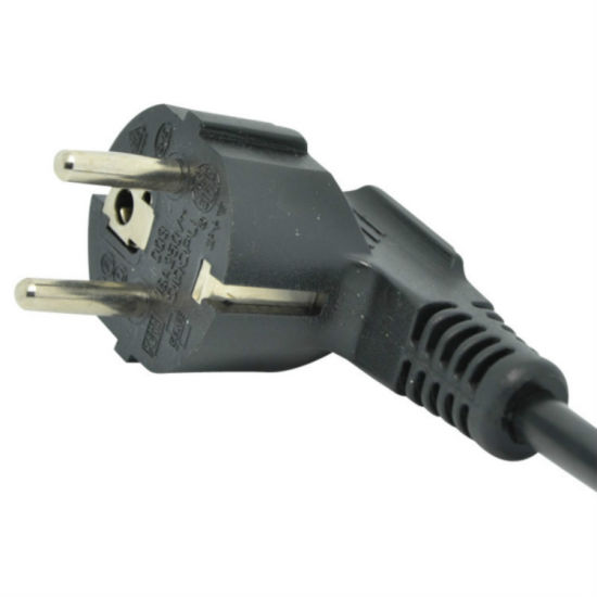 Standard European 10a 3 pinos Extensão cabo de alimentação com conector C13
