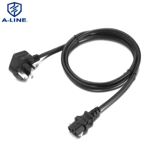 VDE aprovou o cabo de alimentação UK de 3 pinos com conector C13