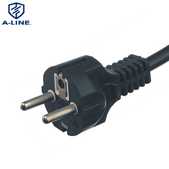 VDE aprovou 3 pinos com cabo de alimentação reto com conector C5