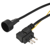 Brasil Plugue de três pinos com conector