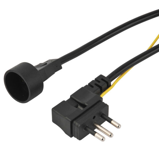 Brasil Plugue de três pinos com conector